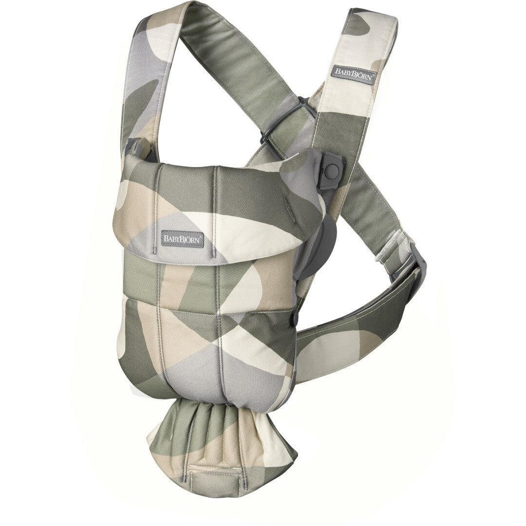BabyBjorn marsupiu anatomic Mini 0-2 ani, Khaki/Green Bumbac Imagine secundară a produsului
