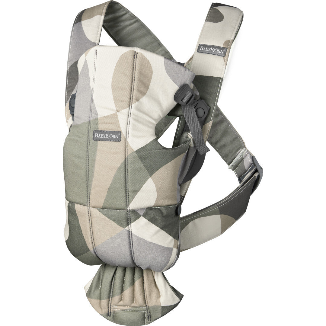 BabyBjorn marsupiu anatomic Mini 0-2 ani, Khaki/Green Bumbac Imagine principală a produsului