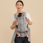 BabyBjorn marsupiu anatomic Mini pentru 3.2 -11 kg Dusty Pink, Tesatura