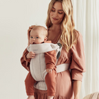 BabyBjorn marsupiu anatomic Mini pentru 3.2 -11 kg Light Beige, 3D Jersey