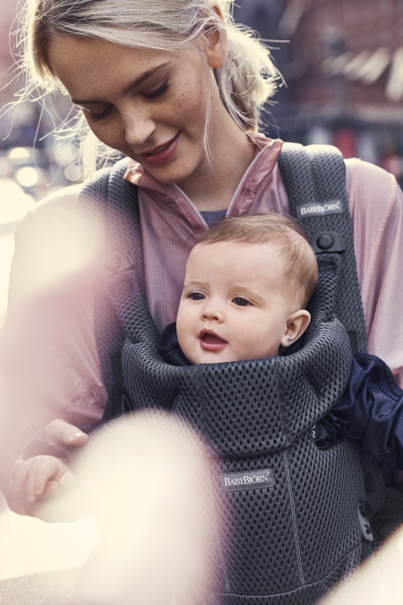 BabyBjorn marsupiu anatomic Move pentru 0-12 kg, Antracit 3D Mesh Imagine secundară a produsului