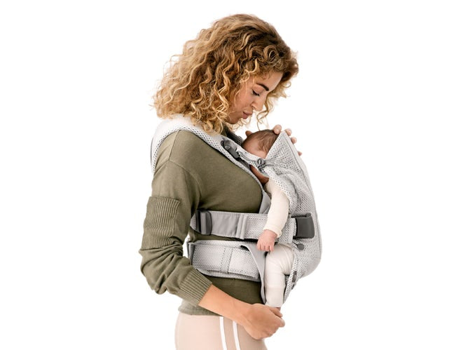 BabyBjorn marsupiu anatomic One Air Greige 3D Mesh 05