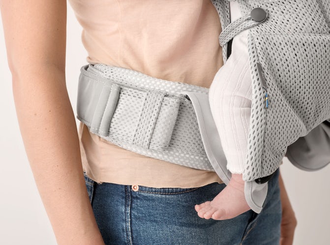 BabyBjorn marsupiu anatomic One Air pentru 0-3 ani, Anthracite 3D Mesh Imagine secundară a produsului