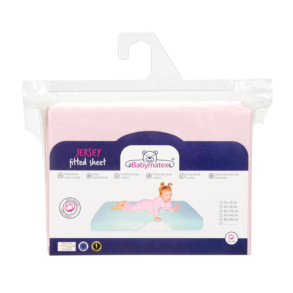 BabyMatex cearsaf cu elastic jersey 60x120 cm Pudra