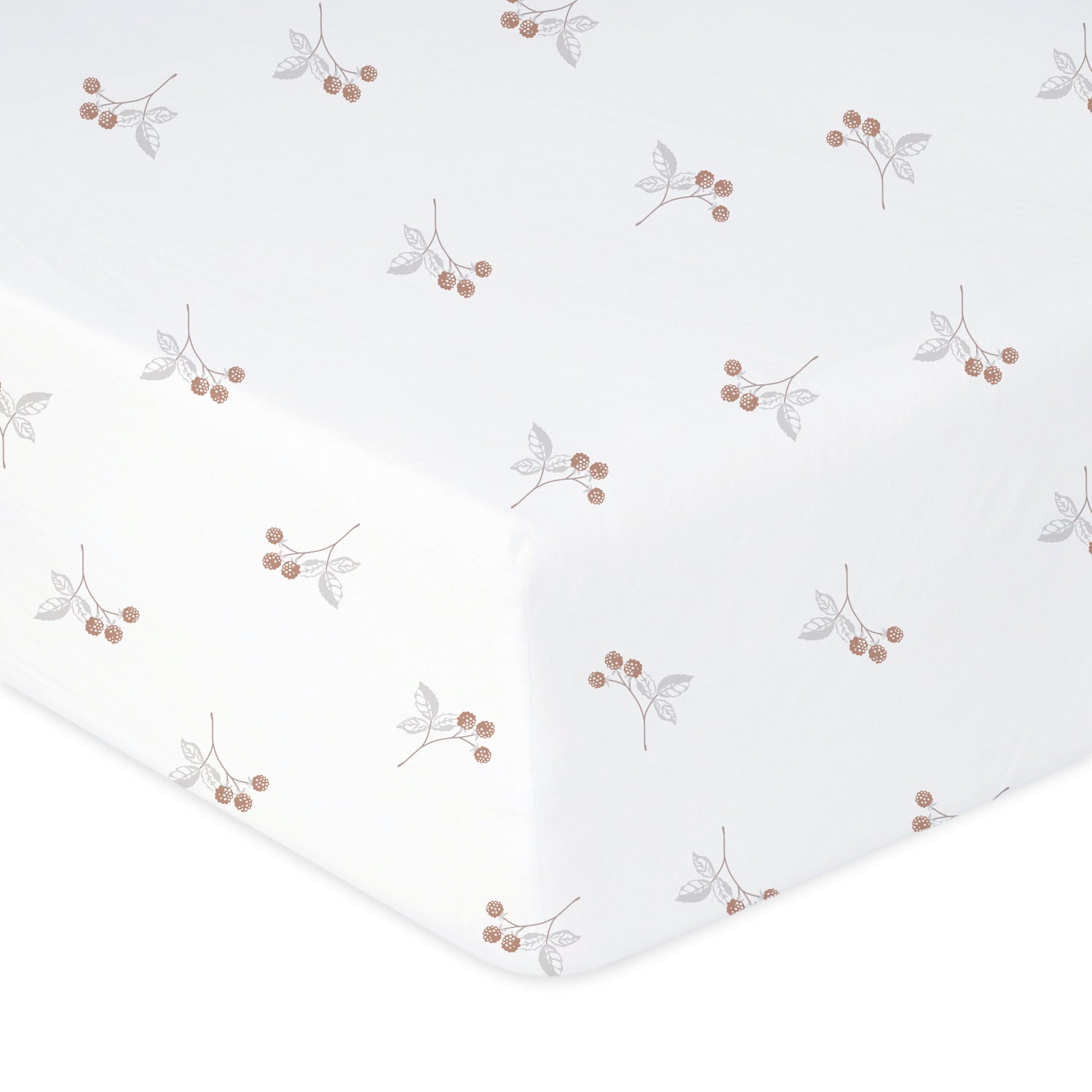BabyMatex cearsaf impermeabil jersey print 120x60x10 cm Ecru cu flori
