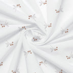 BabyMatex cearsaf impermeabil jersey print 120x60x10 cm Ecru cu flori
