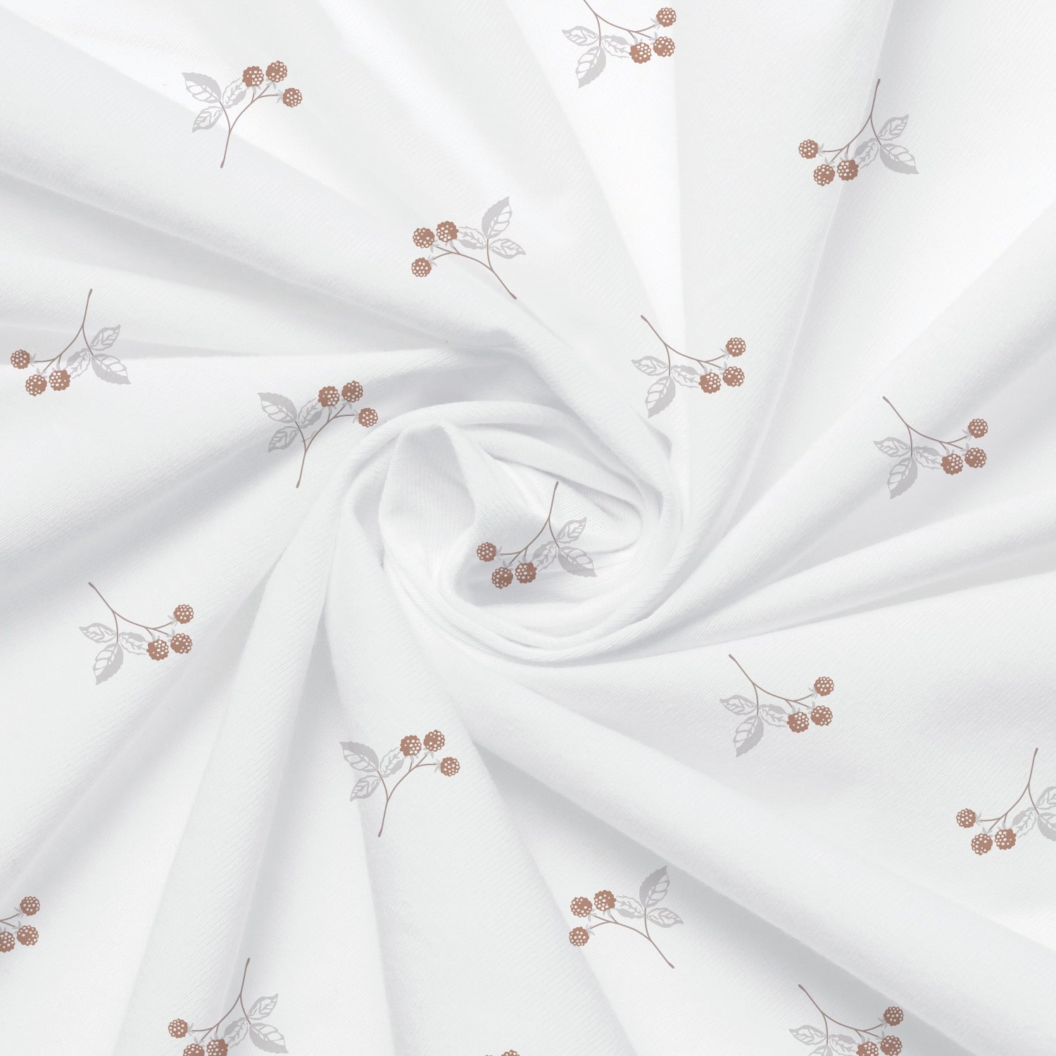 BabyMatex cearsaf impermeabil jersey print 120x60x10 cm Ecru cu flori