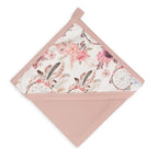BabyMatex prosop de baie cu gluga din muselina 85x85 cm Roz pudra