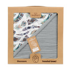 BabyMatex prosop de baie MUSLIN DESIGN cu gluga 85x85 cm Gri cu stil indian