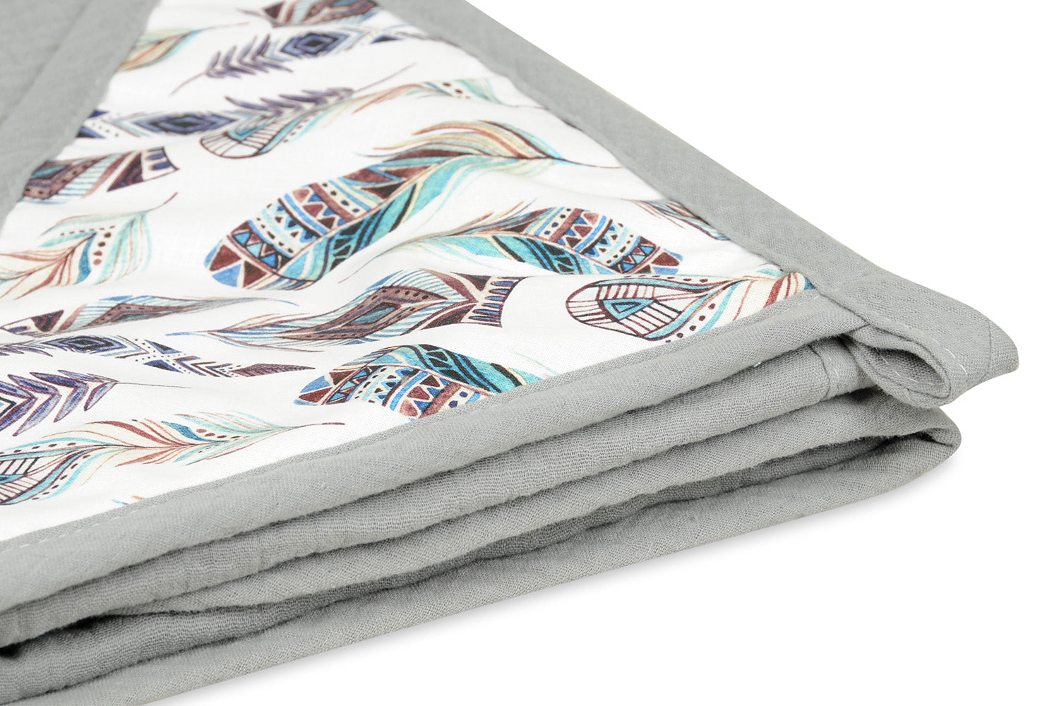 BabyMatex prosop de baie MUSLIN DESIGN cu gluga 85x85 cm Gri cu stil indian