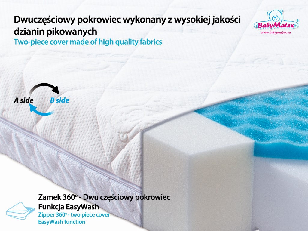 BabyMatex saltea ortopedica CARPATHIA 120x60x10 cm