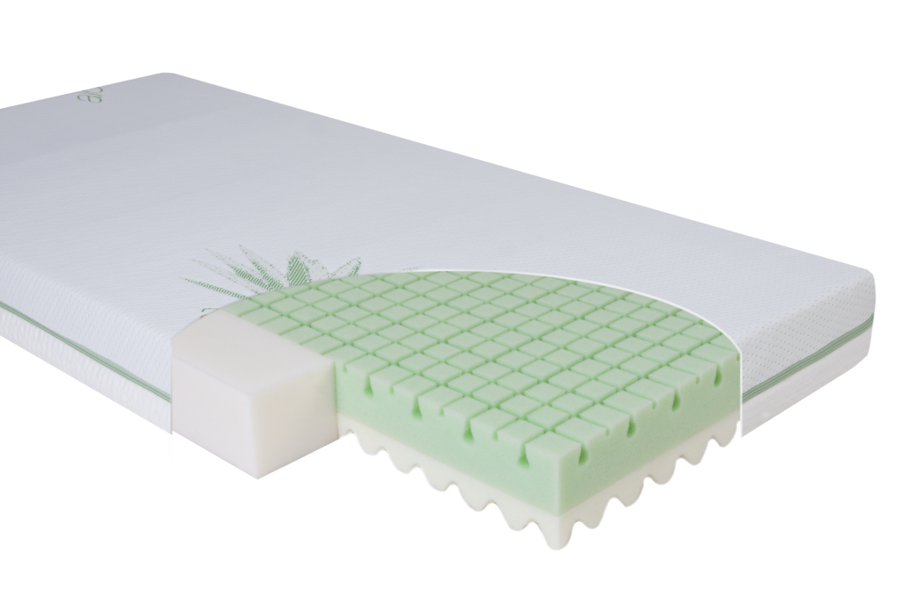 BabyMatex saltea ortopedica ECO GREEN 120x60x10 cm Imagine principală a produsului