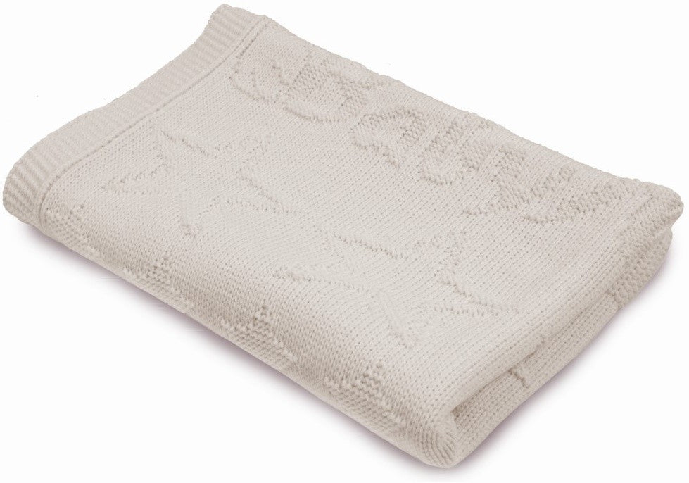 BabyMatex patura copii 75x100 cm cu model de stelute Bej
