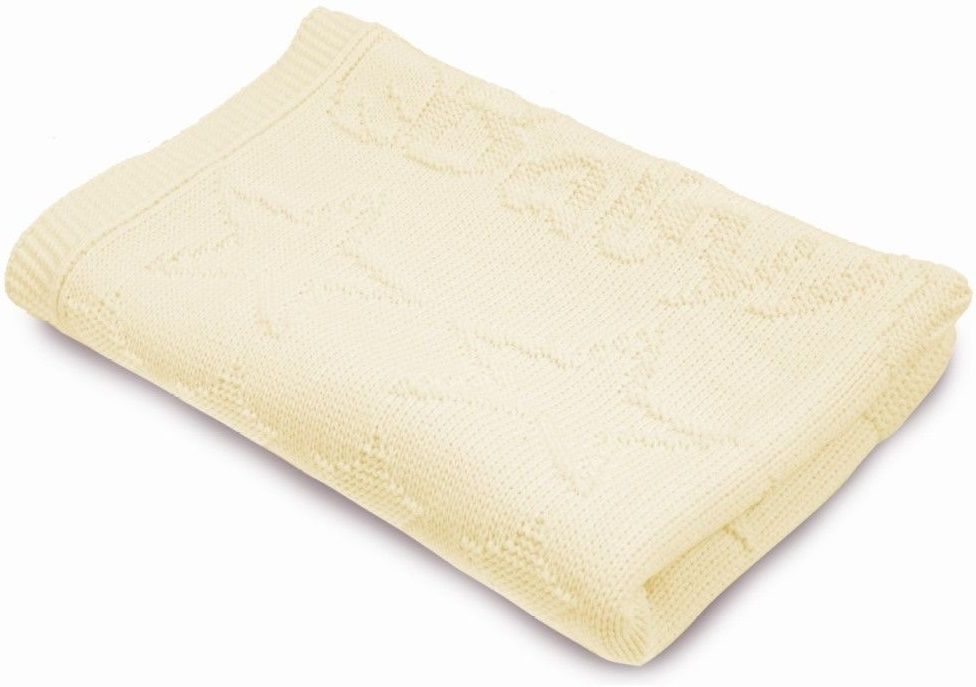 BabyMatex patura copii 75x100 cm cu model de stelute Galben