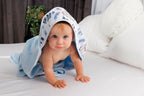 BabyMatex prosop de baie cu gluga Bamboo 100x100 cm Albastru