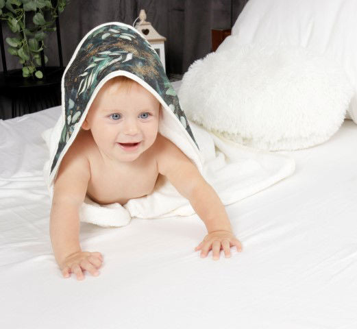 BabyMatex prosop de baie cu gluga Bamboo 100x100 cm Cream