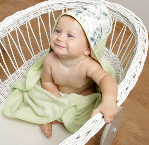 BabyMatex prosop de baie cu gluga Bamboo 100x100 cm Green