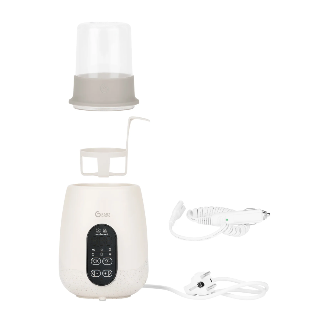 Babymoov Incalzitor si sterilizator biberoane casa si masina NutriSmart+ Mineral Beige Imagine secundară a produsului