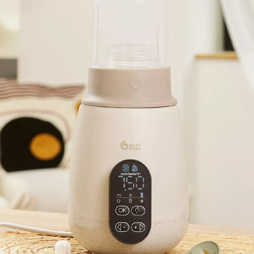 Babymoov Incalzitor si sterilizator biberoane casa si masina NutriSmart+ Mineral Beige