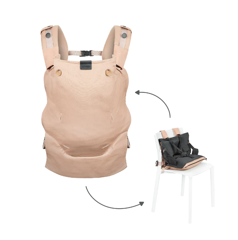 Babymoov marsupiu Moov&Boost transformabil in Booster 0m+ Bej