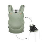 Babymoov marsupiu Moov&Boost transformabil in Booster 0m+ Verde salvie