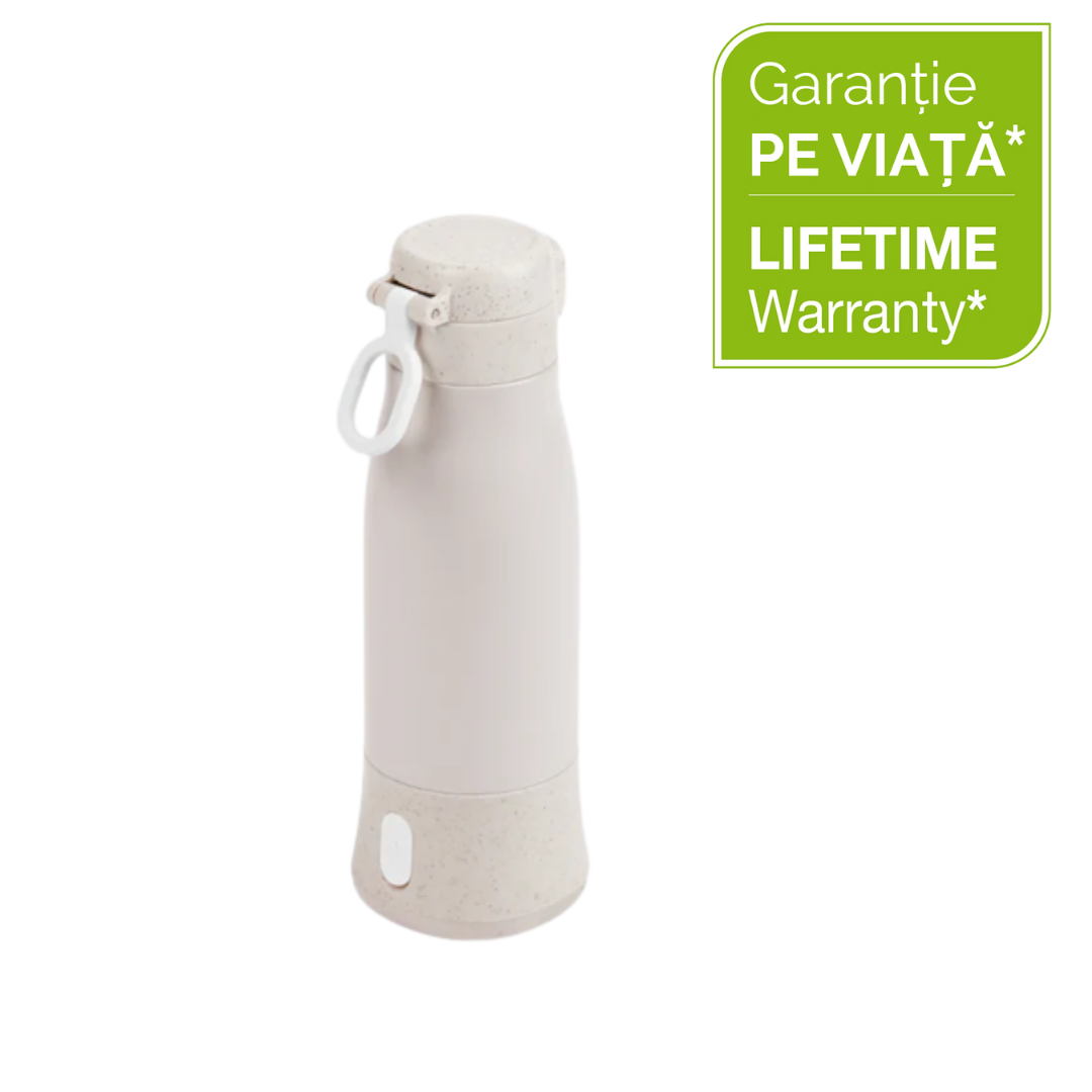 Babymoov Moov&Feed incalzitor biberoane portabil si reincarcabil, Mineral Beige Imagine secundară a produsului