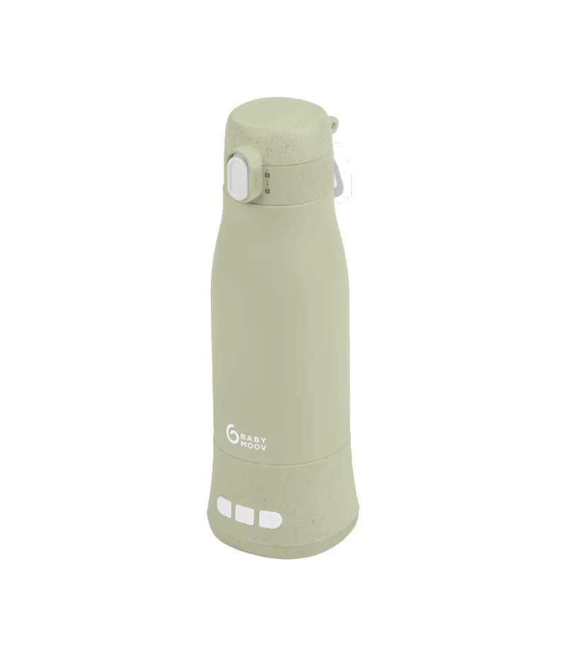 Babymoov Moov&Feed incalzitor de biberoane portabil si reincarcabil, Sage Green