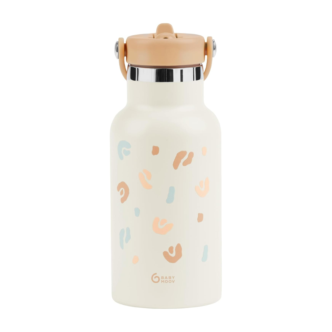 Babymoov sticla termoizolanta din inox Little Explorer 12m+ Animal Print Ivory
