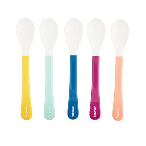Babymoov Set de 5 lingurite multicolore 8m+  01