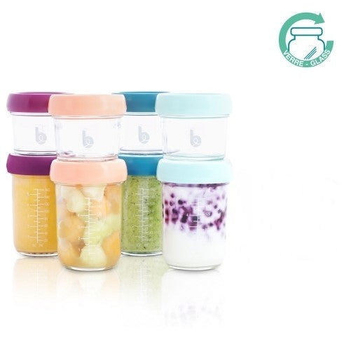 Babymoov set 8 boluri gradate din sticla, 01