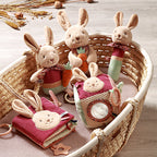 Baby Ono jucarie carticica moale cu activitati senzoriale 0m+ Rabbit Karo