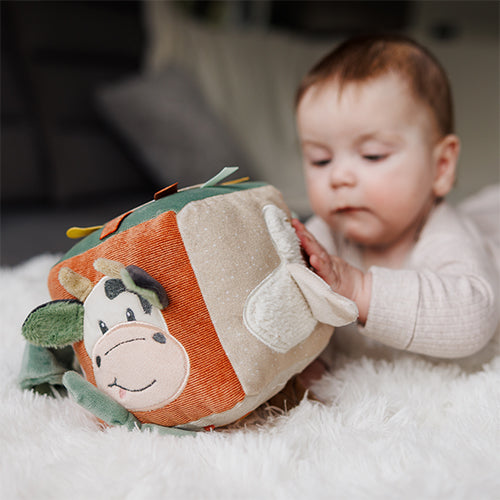 Baby Ono jucarie cub moale cu activitati 0m+ Cow Bingo