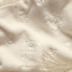 Baby Ono patura moale cu jucarie plus 75x100 cm Crem cu ursulet