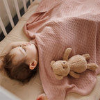 Baby Ono patura tricotata din bambus 75x100 cm 0m+ Roz