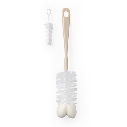 Baby Ono perie pentru biberoane + mini perie tetine 0m+ Beige Imagine principală a produsului