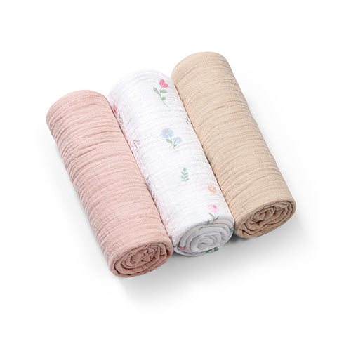 Baby Ono scutec textil Bamboo Natural  70x70 cm 3 buc Pudrat