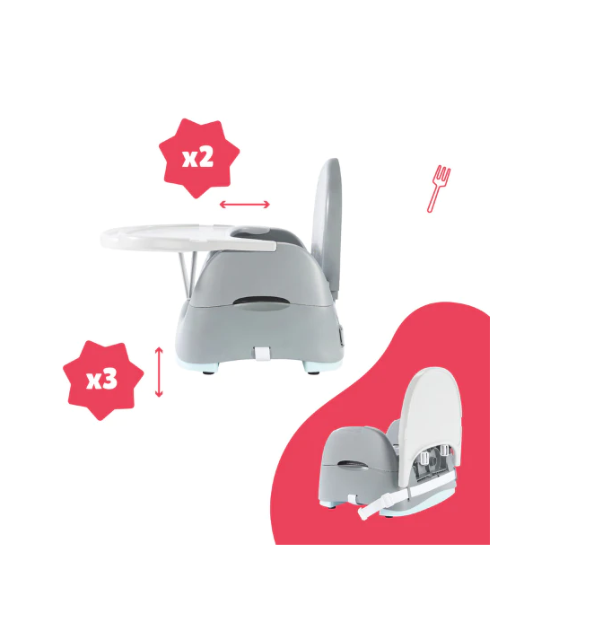 Badabulle booster pliabil Home & Go 6m+