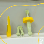 Badabulle periuta de dinti din silicon pentru bebelusi 6m+