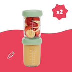 Badabulle set 2 boluri din sticla Badabowls de 220 ml 