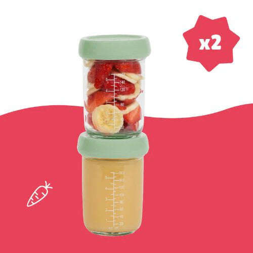 Badabulle set 2 boluri din sticla Badabowls de 220 ml 