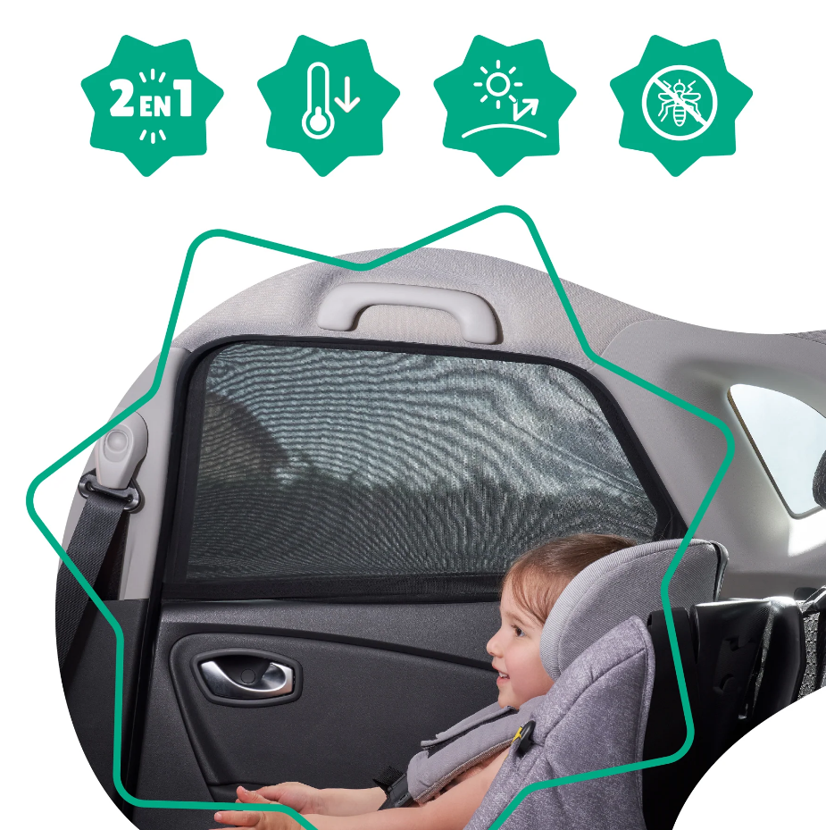 Badabulle set 2 parasolare pentru geam cu functie 2in1