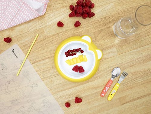 Badabulle Farfurie anti-alunecare 6m+ Sunshine Yellow B005210 04