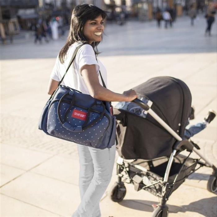 Badabulle geanta mamici Boho Dark/Blue Imagine secundară a produsului