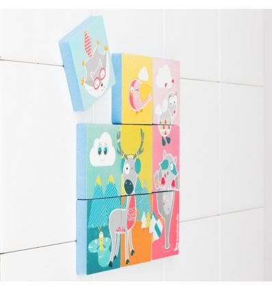 Badabulle puzzle pentru baita cu 9 piese 0m+ B023010 03