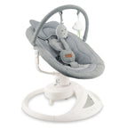 Momi balansoar electric PEARL cu sezut rotativ 360 grade 0-9 kg Grey