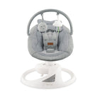 Momi balansoar electric PEARL cu sezut rotativ 360 grade 0-9 kg Grey