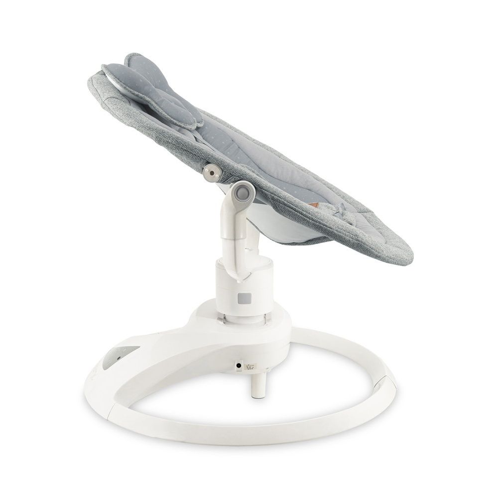 Momi balansoar electric PEARL cu sezut rotativ 360 grade 0-9 kg Grey