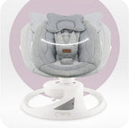Momi balansoar electric PEARL cu sezut rotativ 360 grade 0-9 kg Grey