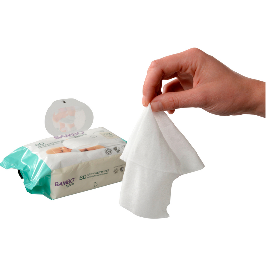 Bambo Nature Servetele umede Ecolabel 80 bucati 0m+