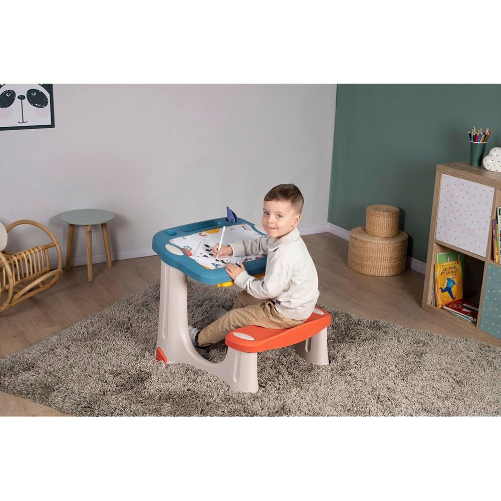 Smoby banca scolara Magical Desk cu accesorii 3 ani+